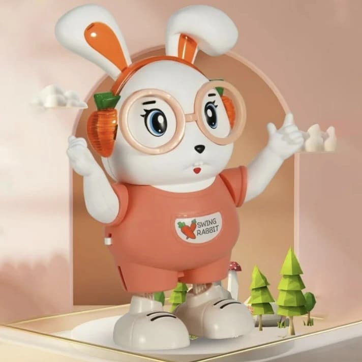 Dancing Khorgush Swing Rabbit Musical Toy with Moving Ears and Tail