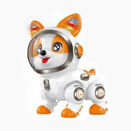 Intelligent Dancing Dog Robot Toy with Music and Interactive Response