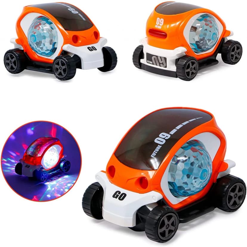 09 Future Police Car Die Cast Pull Back Toy Vehicle with Lights and Siren Sounds