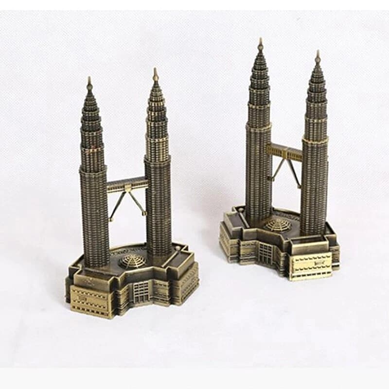 Twin Tower Showpiece World Trade Center Replica for Home and Office Decor