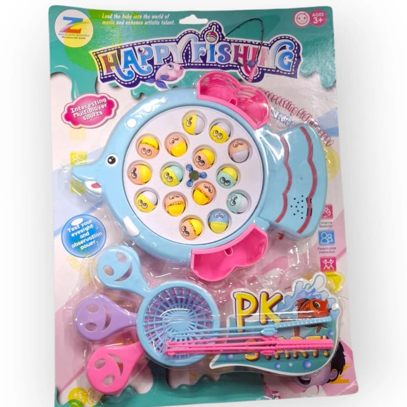 Happy Fishing Magnetic Fishing Game Toy for Kids Hand Eye Coordination Play